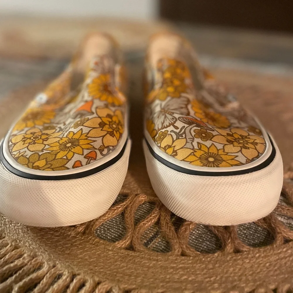 Vans Trippy Floral Slip On SF Shoes Mushroom Hippy Floral Ultra Cush W 6.5 M 5 - Picture 8 of 13